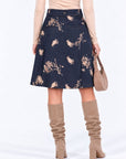 Lenora Skirt 23" (Navy) - Skirt - Yakira Bella