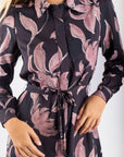 Lexi Dress 53" (Black/Plum) - Dress - Yakira Bella