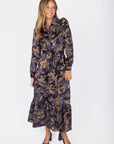 Lexi Dress 53" (Black/Purple) - Dress - Yakira Bella