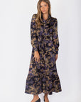 Lexi Dress 53" (Black/Purple) - Dress - Yakira Bella