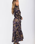 Lexi Dress 53" (Black/Purple) - Dress - Yakira Bella