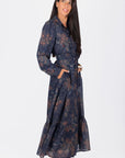Lexi Dress 53" (Navy/Pattern) - Dress - Yakira Bella