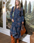 Lexi Dress 53" (Navy/Pattern) - Dress - Yakira Bella