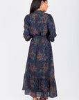 Lexi Dress 53" (Navy/Pattern) - Dress - Yakira Bella