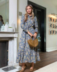 Lexi Dress (Grey/Blue) - Dress - Yakira Bella