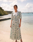 Lina Dress (Green Pattern) - Dress - Yakira Bella
