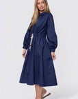 Linden Dress (Navy) - Dress - Yakira Bella