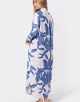 Lindsey Dress (White/Blue) - Dress - Yakira Bella