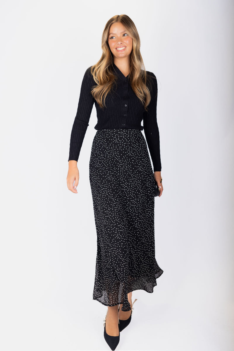 Lisa Skirt (Black Polka Dot) – Yakira Bella