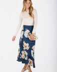 Lisa Skirt (Blue Flower) - Skirt - Yakira Bella