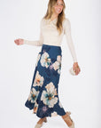 Lisa Skirt (Blue Flower) - Skirt - Yakira Bella