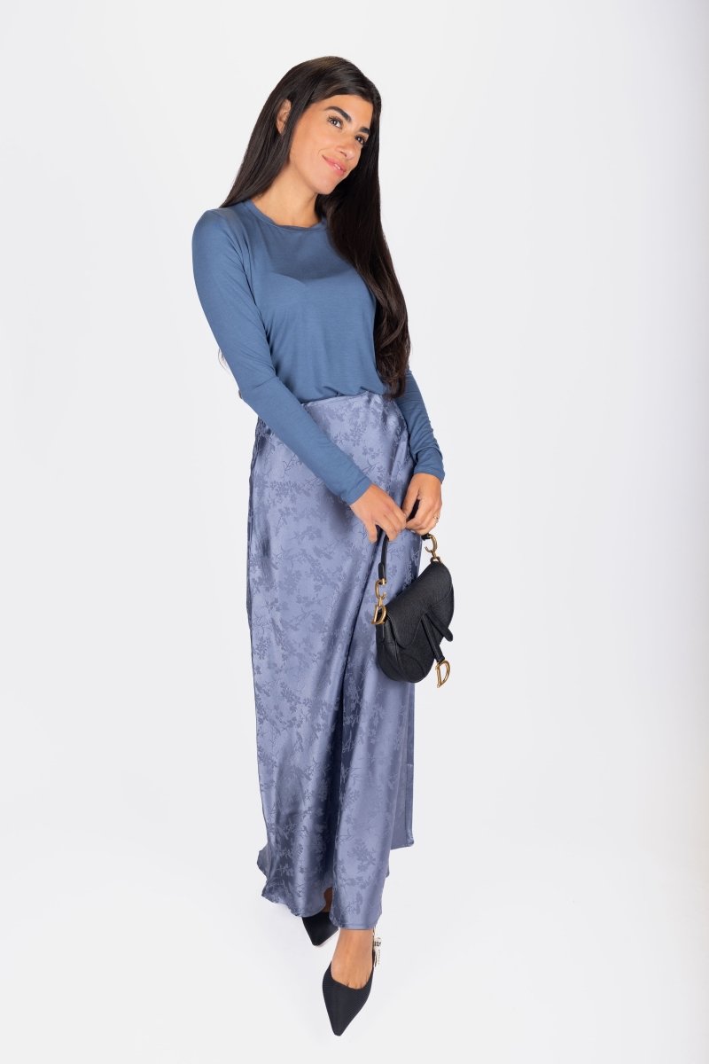 Lisa Skirt (Blue/Grey) - Skirt - Yakira Bella