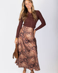 Lisa Skirt (Brown Pattern) - Skirt - Yakira Bella