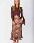 Lisa Skirt (Brown Pattern) - Skirt - Yakira Bella