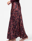 Lisa Skirt (Burgundy Pattern) - Skirt - Yakira Bella