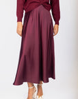Lisa Skirt (Burgundy Solid) - Skirt - Yakira Bella