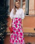 Lisa Skirt (Fuchsia/Green) - Skirt - Yakira Bella