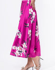 Lisa Skirt (Pink Flower) - Skirt - Yakira Bella