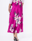 Lisa Skirt (Pink Flower) - Skirt - Yakira Bella