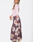 Lisa Skirt (Plum Flower) - Skirt - Yakira Bella