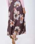 Lisa Skirt (Plum Flower) - Skirt - Yakira Bella