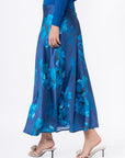Lisa Skirt (Teal Flower) - Skirt - Yakira Bella