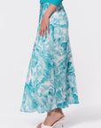 Lisa Skirt (Teal Green Pattern) - Skirt - Yakira Bella