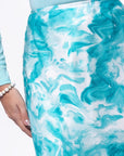 Lisa Skirt (Teal Green Pattern) - Skirt - Yakira Bella