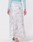 Lisa Skirt (White Flower) - Skirt - Yakira Bella