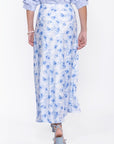 Lisa Skirt (White/Blue) - Skirt - Yakira Bella