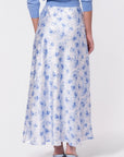 Lisa Skirt (White/Blue) - Skirt - Yakira Bella