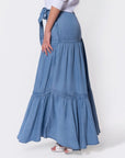 Lloly Skirt (Blue) - Skirt - Yakira Bella