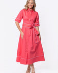 Logan Dress (Coral Pink) - Dress - Yakira Bella