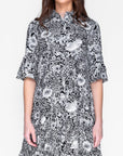 LOLA DRESS (BLACK FLOWER) - Dress - Yakira Bella