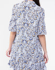 LOLA DRESS (WHITE/BLUE) - Dress - Yakira Bella