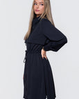 Loni Dress 39" (Black) - Dress - Yakira Bella
