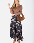Lucia Skirt (Black Ground) - Skirt - Yakira Bella