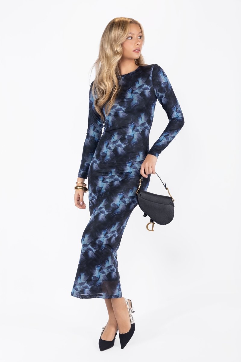 bella blue dress Ivana Mini Dress, Venezia Blue L