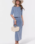 Maisy Skirt (Blue) - Skirt - Yakira Bella