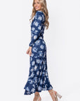 Mariella Dress (Blue Flower) - Dress - Yakira Bella