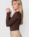 Marina Top (Brown) - Top - Yakira Bella
