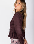 Maris Jacket (Dark Brown) - Top - Yakira Bella