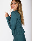 Maris Jacket (Dark Green) - Top - Yakira Bella