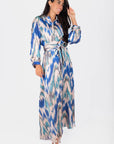 Mavis Dress 53" (Blue Multi) - Dress - Yakira Bella