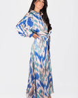 Mavis Dress 53" (Blue Multi) - Dress - Yakira Bella