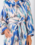 Mavis Dress 53" (Blue Multi) - Dress - Yakira Bella