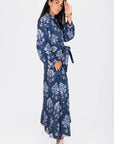 Mavis Dress 53" (Navy Pattern) - Dress - Yakira Bella
