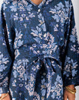 Mavis Dress 53" (Navy Pattern) - Dress - Yakira Bella