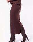 Medina Skirt (Dark Brown) - Skirt - Yakira Bella