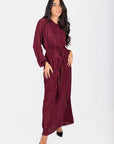 Megan Dress (Wine) - Dress - Yakira Bella